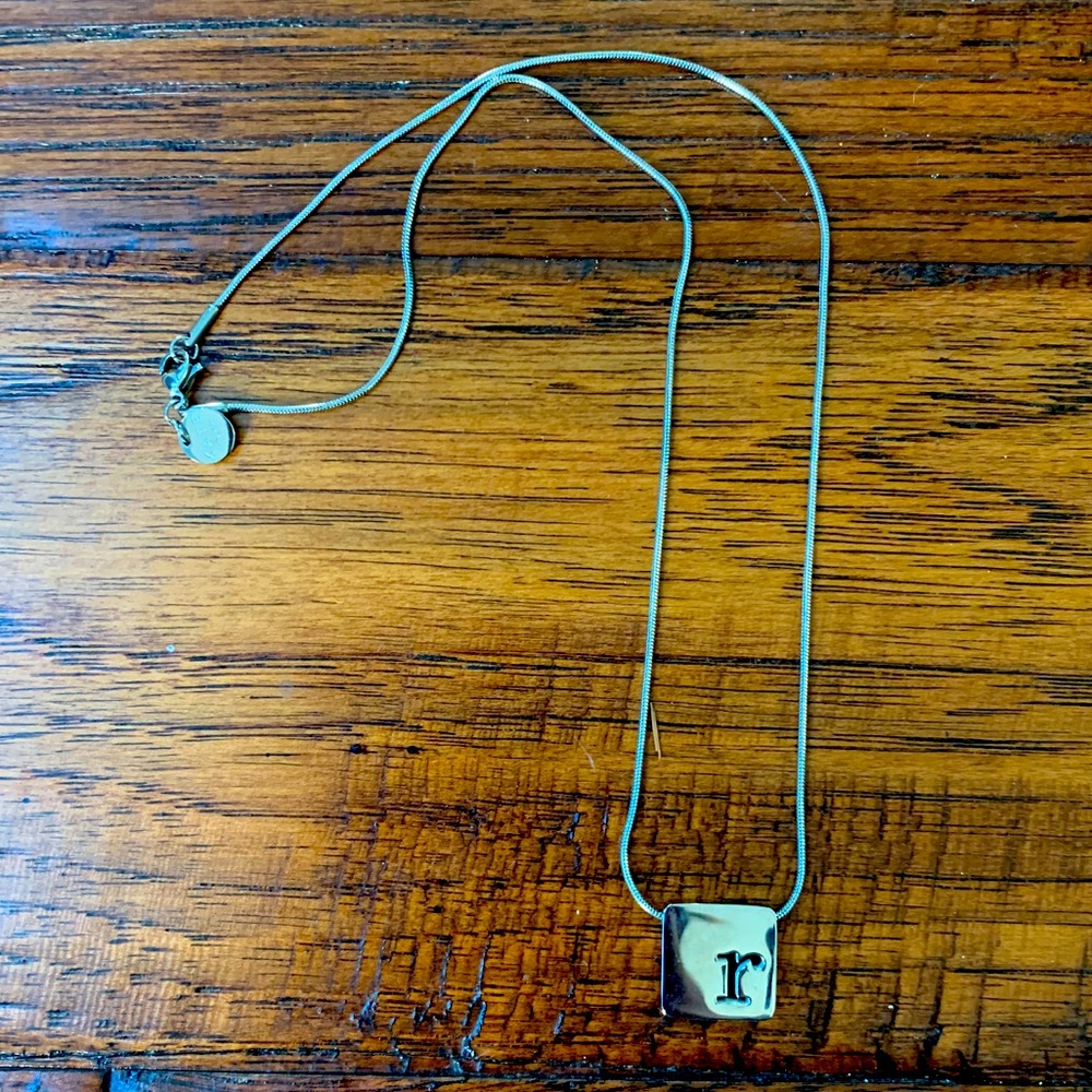 Letter "R" necklace